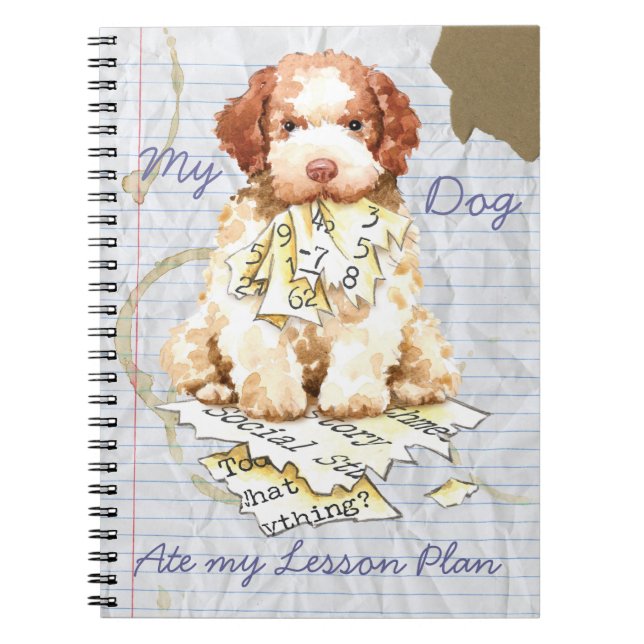 My Lagotto Ate My Lesson-Notebook Notizblock (Vorderseite)