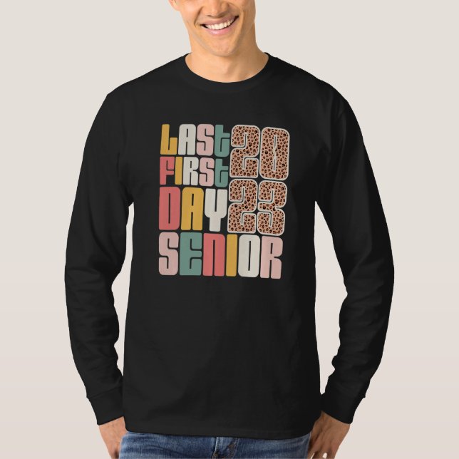 My Last First Day Senior 2023 Graduation Leopard P T-Shirt (Vorderseite)