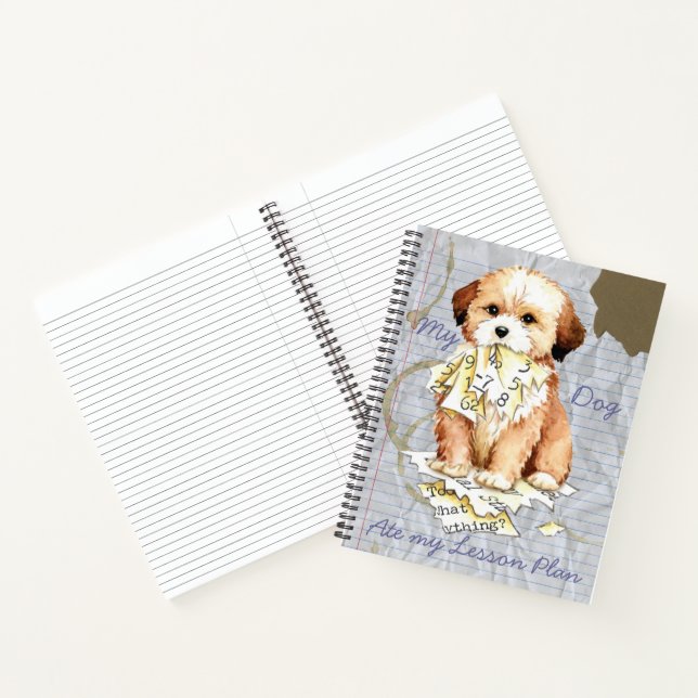 My Lhasa Apso Ate My Lesson-Plan Notebook Notizbuch (Innenseite)
