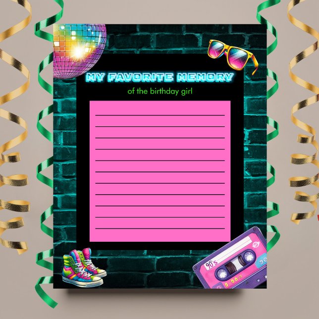 My Lieblings-Erinnerung 90er Neon Disco Geburtstag (Von Creator hochgeladen)