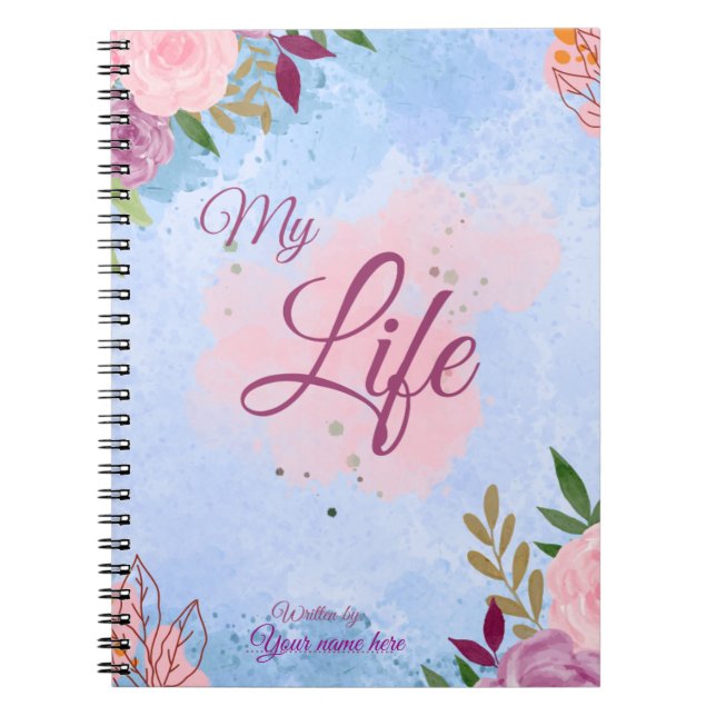My Life-Spiral Photo Notebook Notizblock (Vorderseite)
