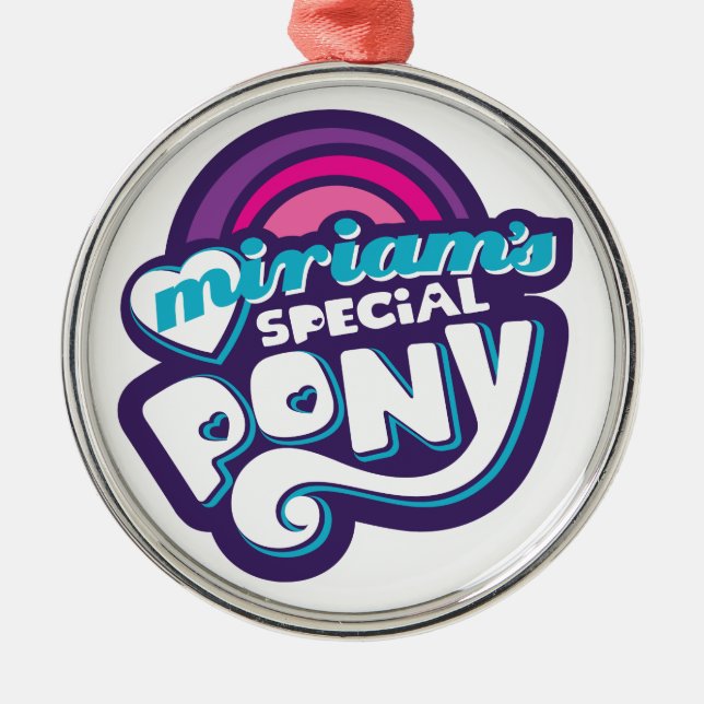 My Little Prepotente Ornament Aus Metall (Vorne)