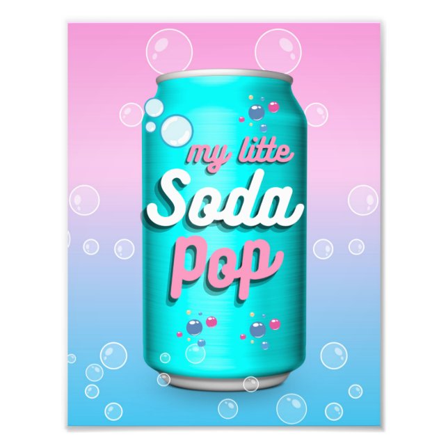 My little Soda Pop Can Bubbles  Fotodruck (Vorne)