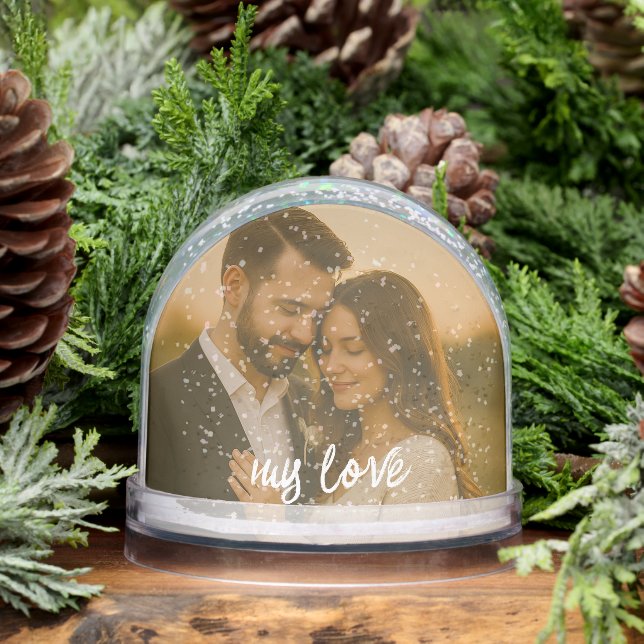 My love couple photo custom  schneekugeln (Winter)