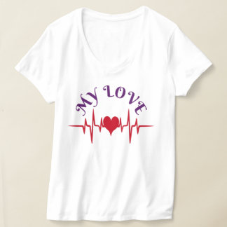 My Love – Heartbeat on the Waves T-Shirt