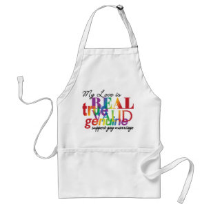 My Love Is Real Support Gay Marriage Schürze