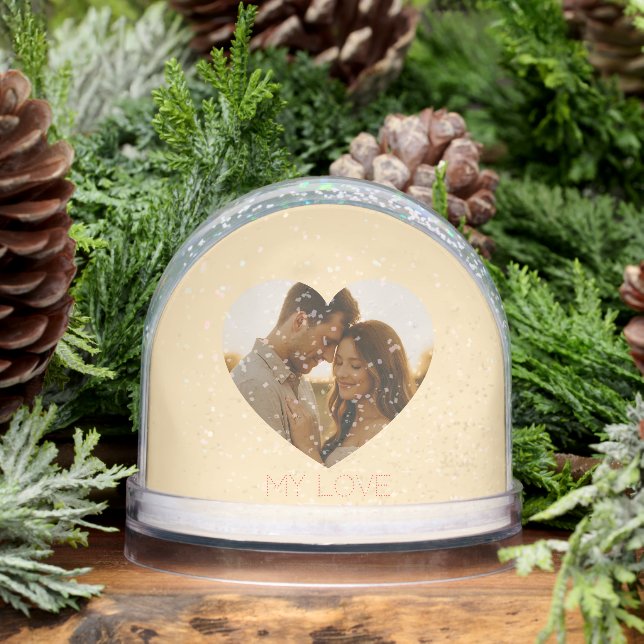 My love Minimal couple custom  Schneekugeln (Winter)