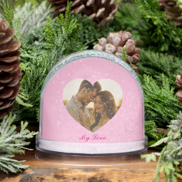 My love Minimal couple custom Schneekugeln