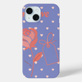My Love Rose and Heart Background Case-Mate iPhone Hülle