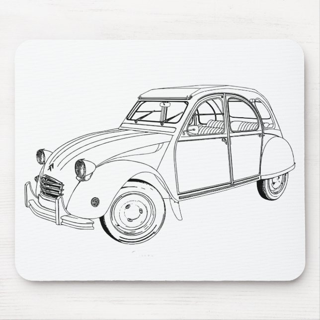 My loved car: Citroën 2 PS Mousepad (Vorne)