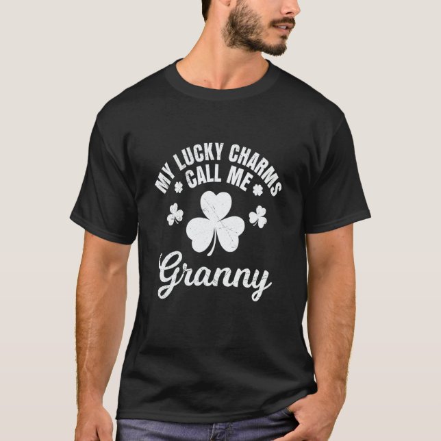 My lucky charms call me Granny St Patrick's Day Gr T-Shirt (Vorderseite)