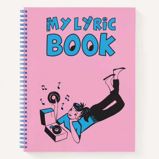 My Lyric Book "Tune Tote" inspired journal Notizbuch (Vorderseite)