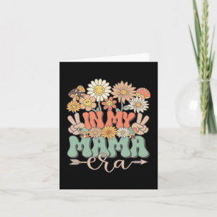 My Mama Era Floral Hippie Groovy Retro Daisy Mothe Karte