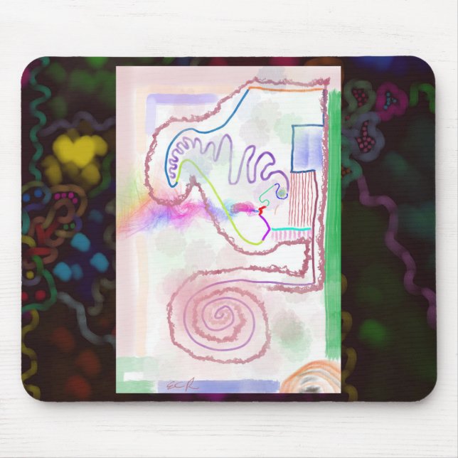 My Mind - Blown Impressionist Art Mousepad (Vorne)