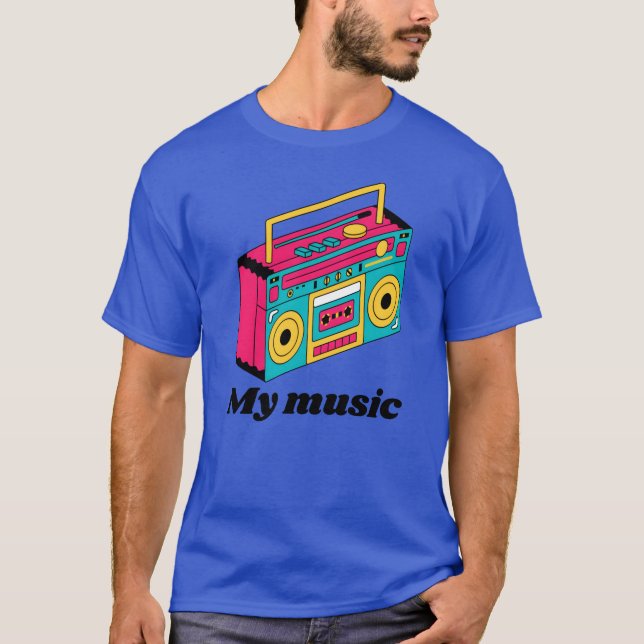 My music Boombo 90s Style T-Shirt (Vorderseite)