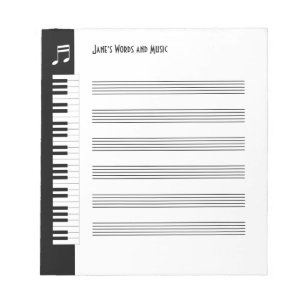 My Music - Musicians Impromptu Notepad (S) Notizblock