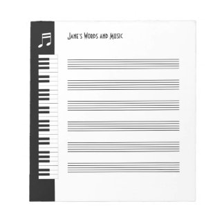 My Music - Musicians Impromptu Notepad (S) Notizblock