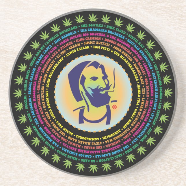 My Music Sandstone Untersetzer (Vorne)