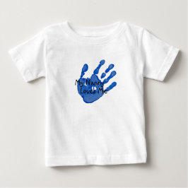 "My Nanny Lieben Me"-blau Baby T-shirt