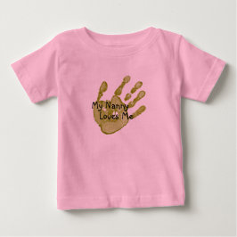 "My Nanny Lieben Me"-grün Baby T-shirt