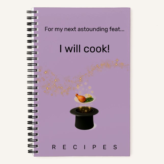 My Next Astounding Feat recipe book Notizbuch (Vorderseite)
