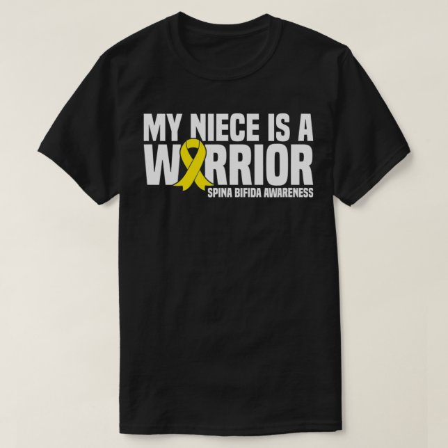 My Niece is a Warrior Spina Bifida Awareness  T-Shirt (Design vorne)