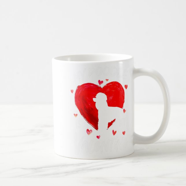My Odle Is My Valentine Hearts Odle Dog Valent  Kaffeetasse (Rechts)
