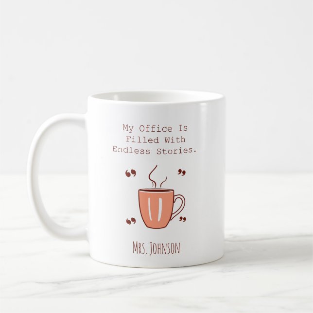 My Office Is Filled With Endless Stories Reader Kaffeetasse (Links)