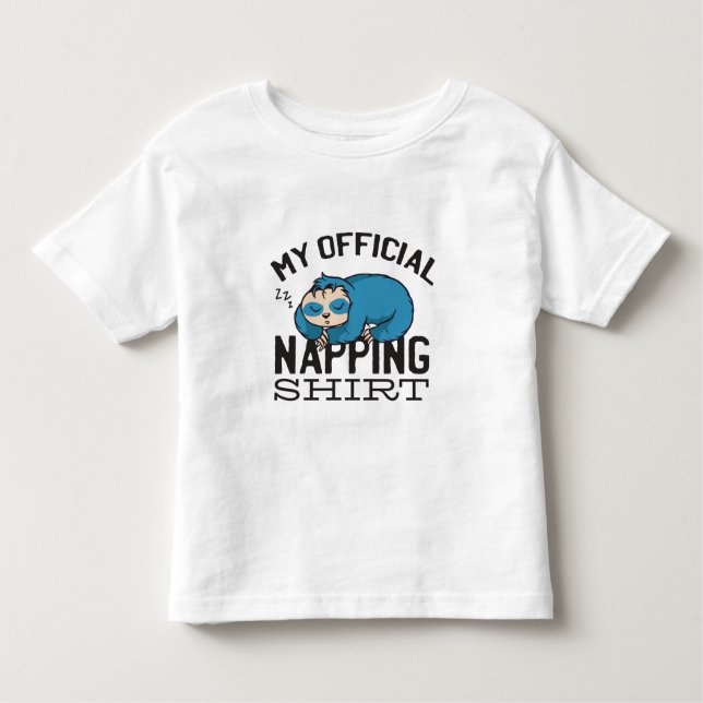My official napping shirt - Lazy sleeping Sloth (Vorderseite)