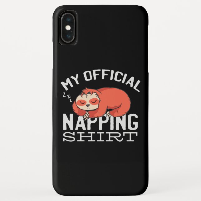 My official napping shirt Sloth Case-Mate iPhone Hülle (Rückseite)