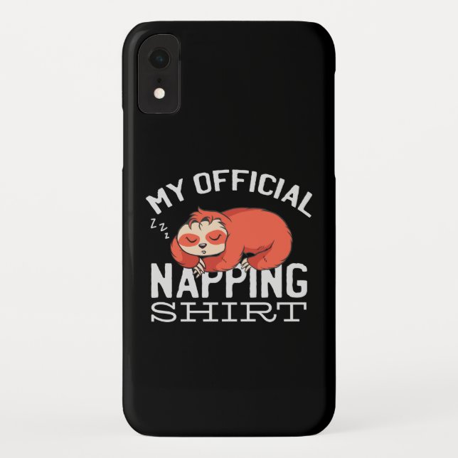 My official napping shirt Sloth Case-Mate iPhone Hülle (Rückseite)