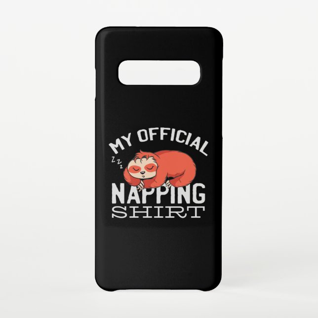 My official napping shirt Sloth Samsung Galaxy Hülle (Rückseite)