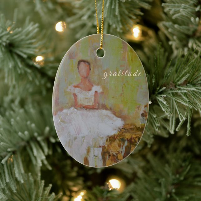 My one word keramik ornament (Baum)