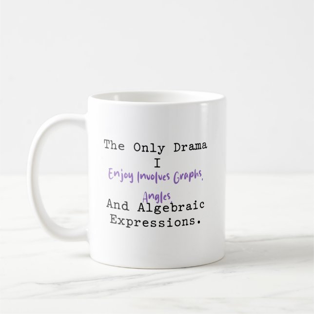 My Only Drama Graphs Angles Algebra Fun Kaffeetasse (Links)