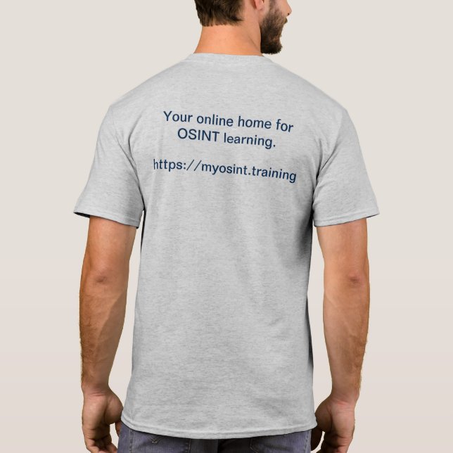 My OSINT Training Men's T - Shirt (Rückseite)