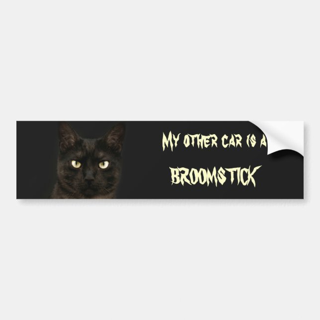 My other car is a broomstick autoaufkleber (Vorne)
