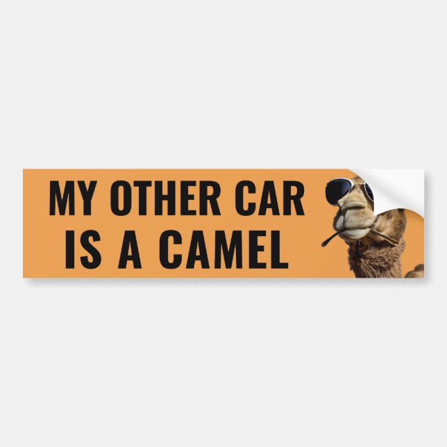 My Other Car is a Camel Funny Arab Autoaufkleber (Vorne)