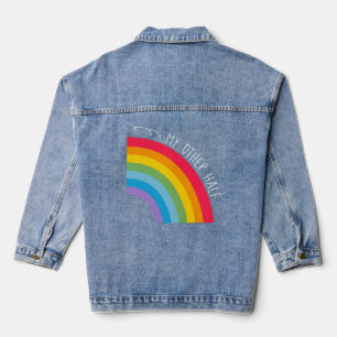 My Other Half Gay Pärchen Rainbow Pride Cool LGBT Jeansjacke