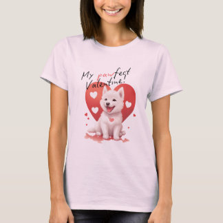 My Pawfect Valentine - Niedlicher Jindo-Welpe T-Shirt