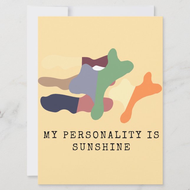 My Personality is Sunshine Einladung (Vorderseite)