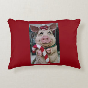 "MY PIGGY PILLOW" CHRISTMAS DECOR ZIERKISSEN