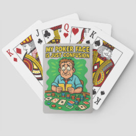 My Poker Face Is Just Confusion – Funny Spielkarten