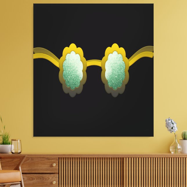 My Polarized Glasses are Ready Leinwanddruck (Insitu (Wohnzimmer))