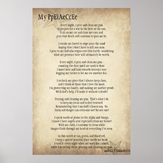 My PpEiAeCcEe ©2012 by Trinka Polite (Plakat) Poster (Vorne)