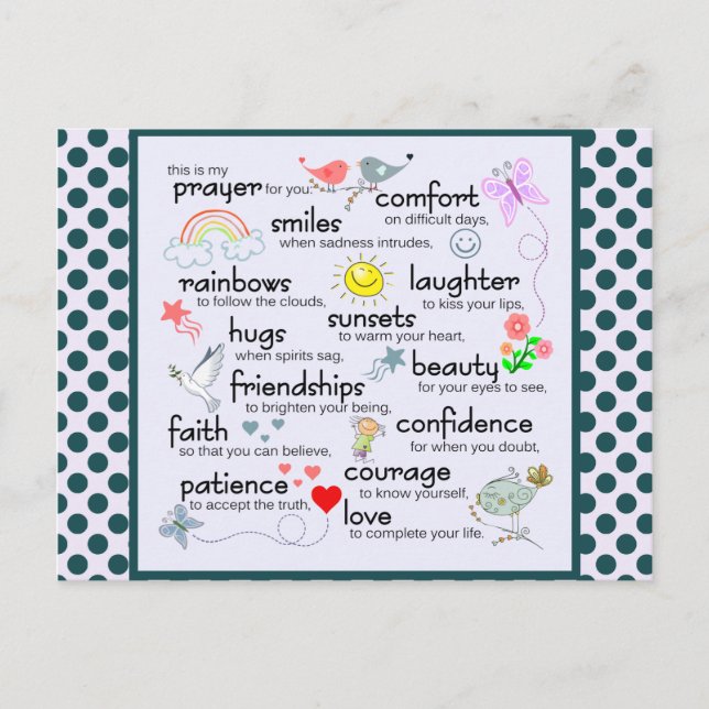 My Prayer For You Postkarte (Vorderseite)