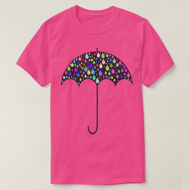 My Pretty Umbrella Raindrops  T-Shirt (Design vorne)