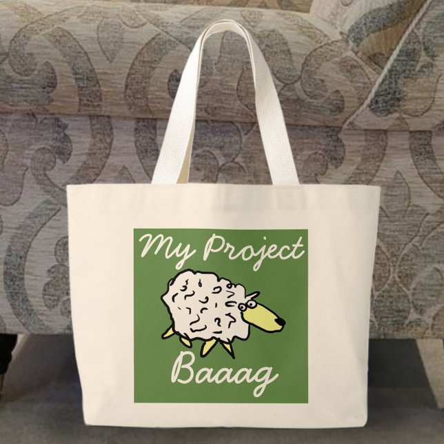 "My Project Baaag" Projekt-Tasche für Schafe Carto Jumbo Stoffbeutel (Von Creator hochgeladen)