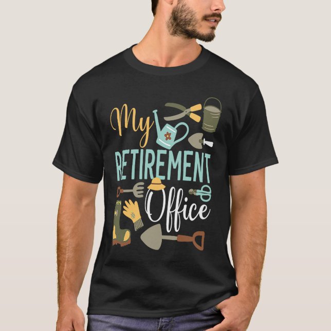 My Retirement Office Gardening Retired Grandma Gra T-Shirt (Vorderseite)
