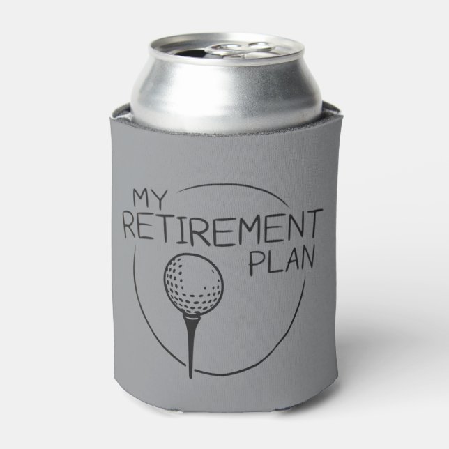 My Retirement Plan Funny Saying Golfing Golfer  Dosenkühler (Kanne Vorderseite)