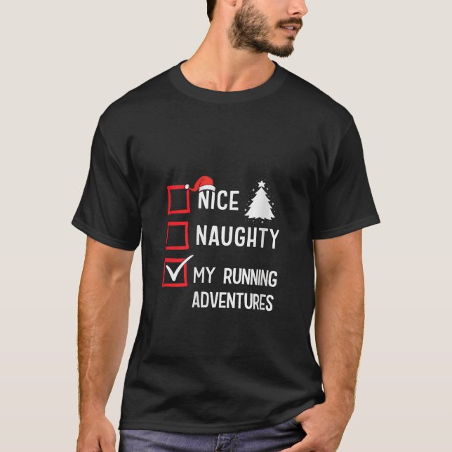 My Running Adventures Nice Naughty Christmas Marat T-Shirt (Vorderseite)